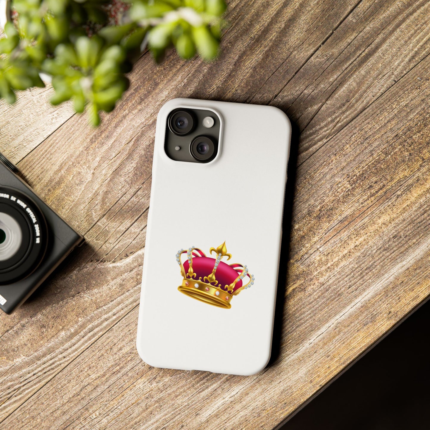 Stylish Crown Phone Case | Slim Fit, Fun Design, Ideal Gift for Royalty Lovers, Birthday or Holiday Present, Phone Accessories