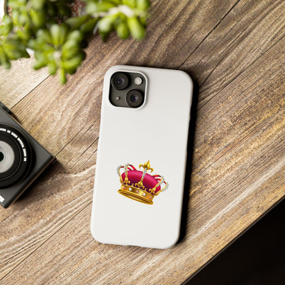 Stylish Crown Phone Case | Slim Fit, Fun Design, Ideal Gift for Royalty Lovers, Birthday or Holiday Present, Phone Accessories