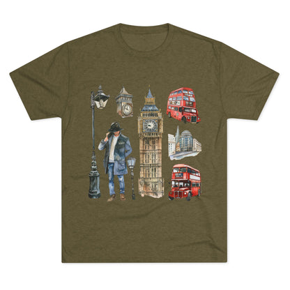 Vintage England Iconic Unisex Tri-Blend Crew Tee
