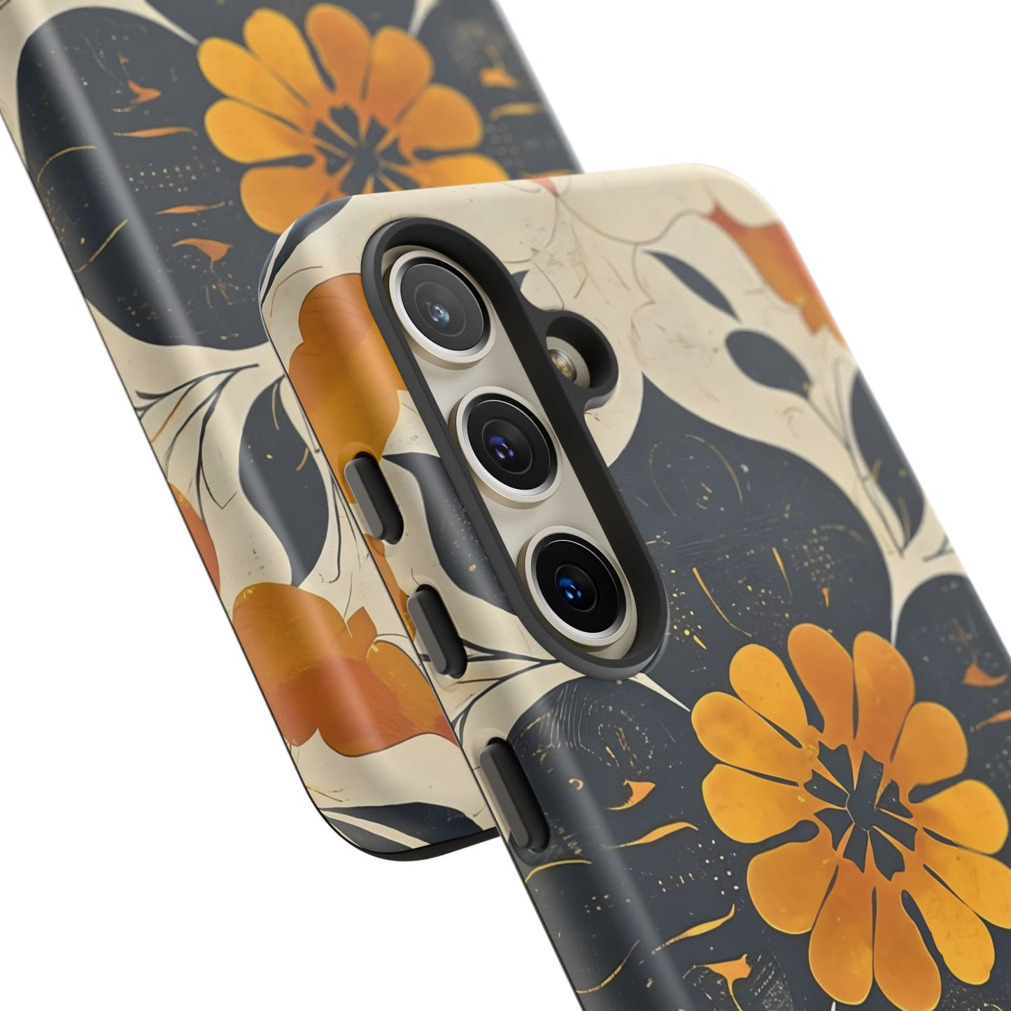 Floral Phone Case - Tough Cases, Botanical iPhone Cover, Vintage Flower Design, Durable Smartphone Protection, Unique Gift Idea