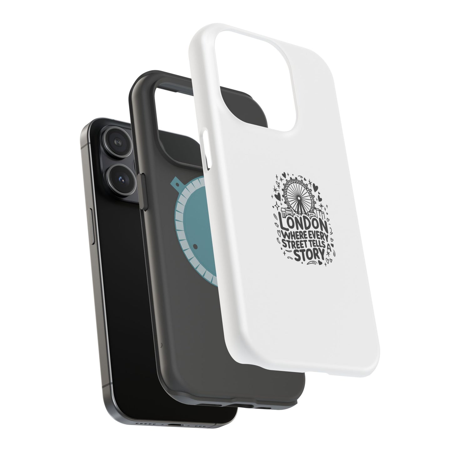 London Story Magnetic Tough Case - Unique Design for Travel Lovers