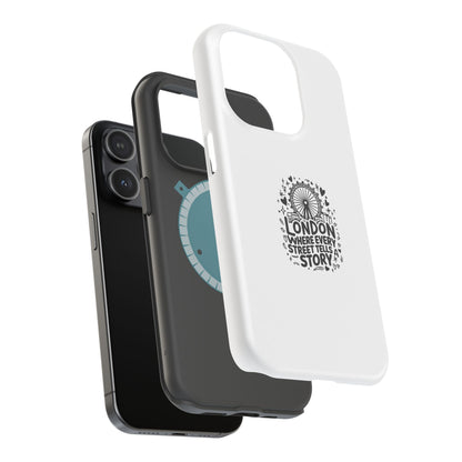 London Story Magnetic Tough Case - Unique Design for Travel Lovers