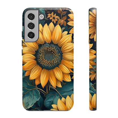 Sunflower Phone Case - Bright Floral Design, Stylish Tough Cover for Sunflower Lovers, Gift for Plant Enthusiasts, Mom Gift, Nature Lovers