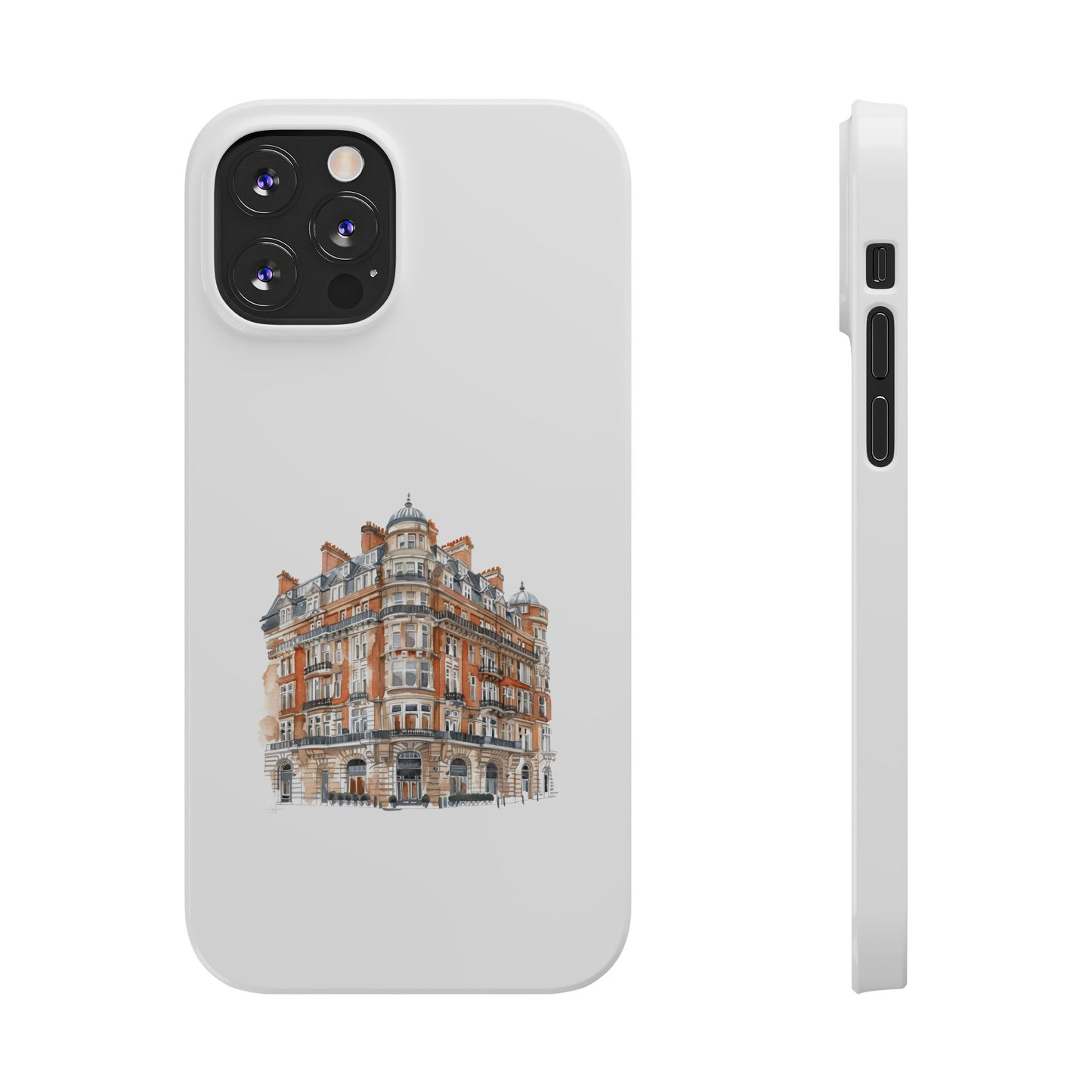 Chic Architectural Slim Phone Cases, Stylish Phone Covers, Unique Cityscape Cases, Gift for Urban Lovers, Trendy Smartphone Accessories