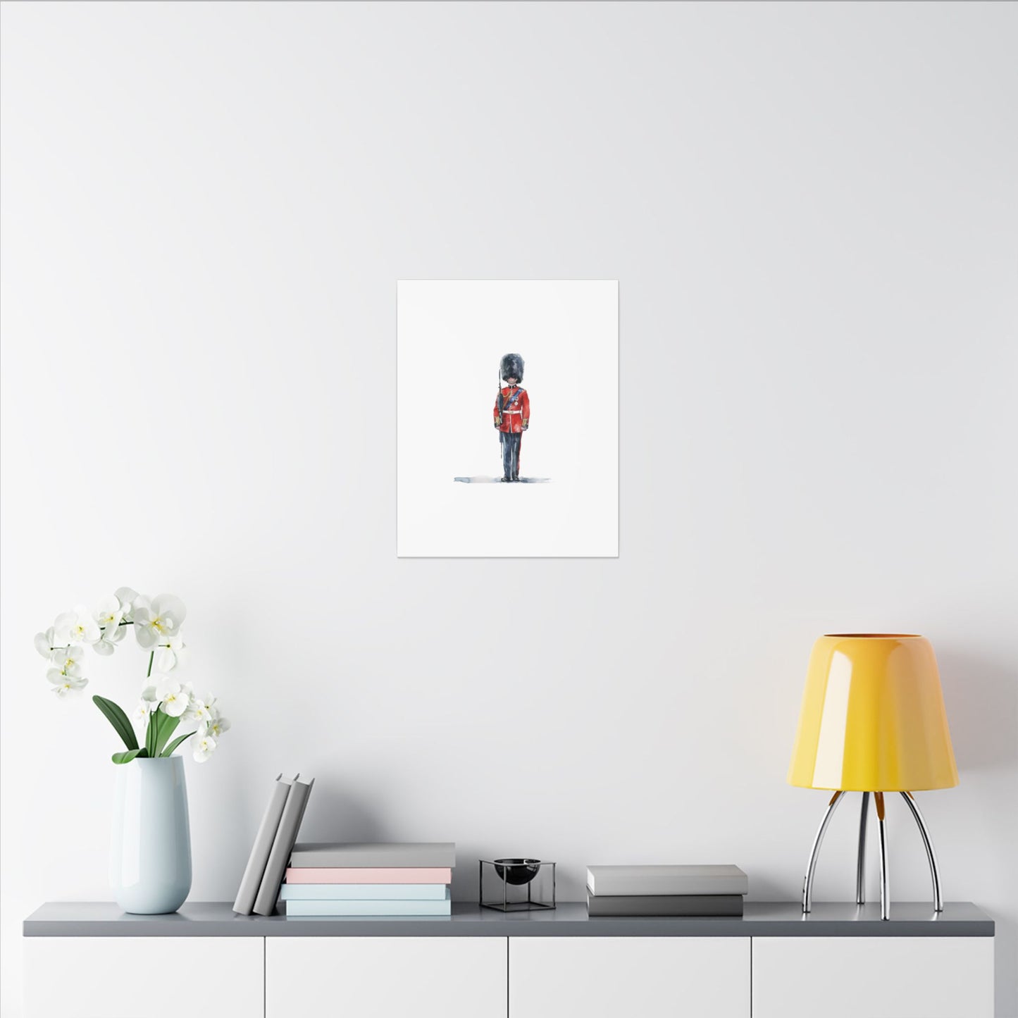 Royal Guard Canvas Art Print, British Soldier Wall Decor, Home Decoration, Gift for History Lovers, Art for Offices, Unique Wall Gallery