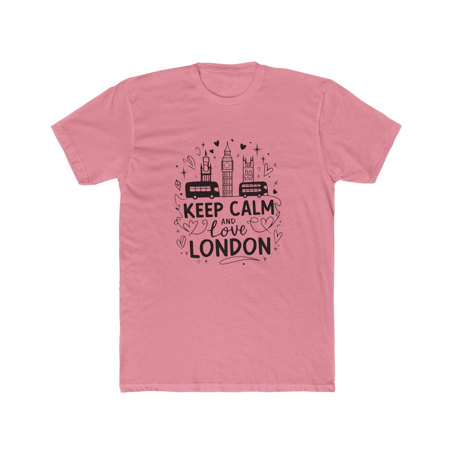 Keep Calm and love London Unisex Cotton Crew Tee
