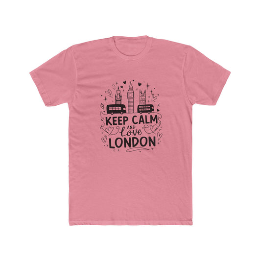 Keep Calm and love London Unisex Cotton Crew Tee
