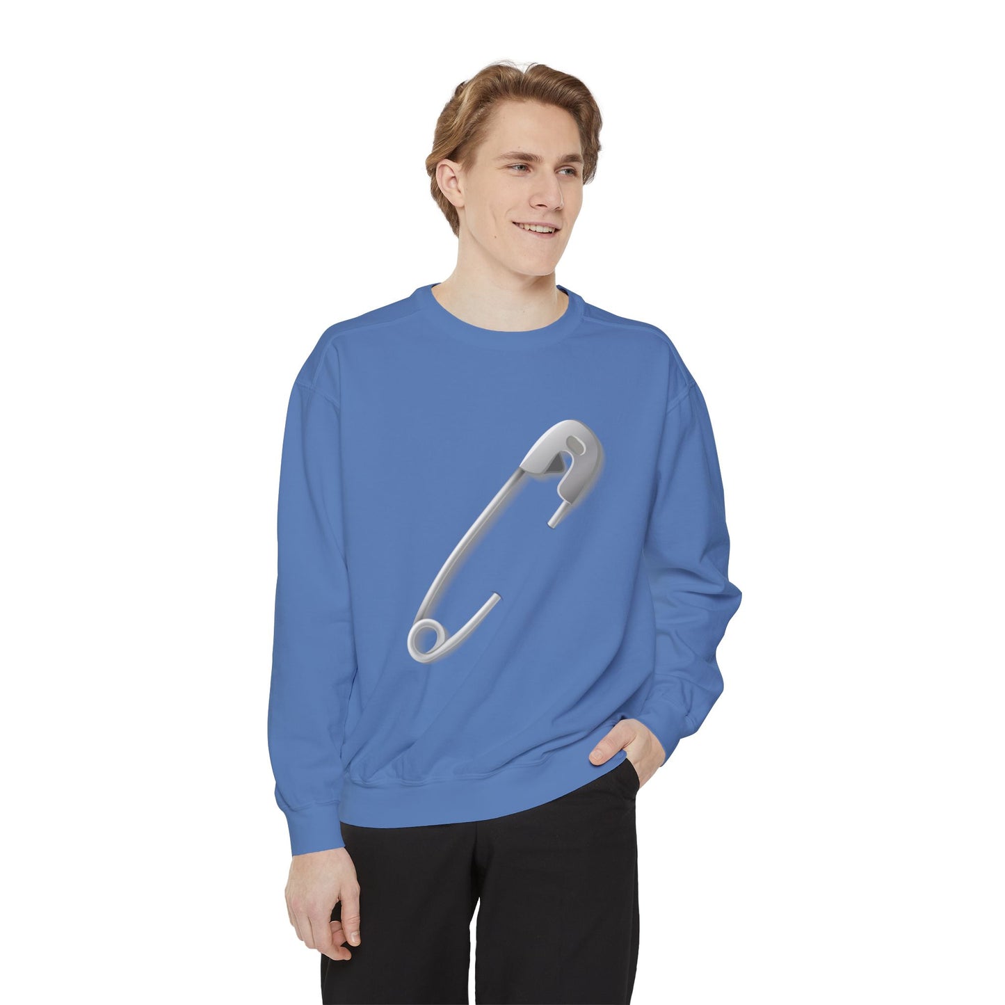Unisex Garment-Dyed Sweatshirt Trendy - Sfety Pin