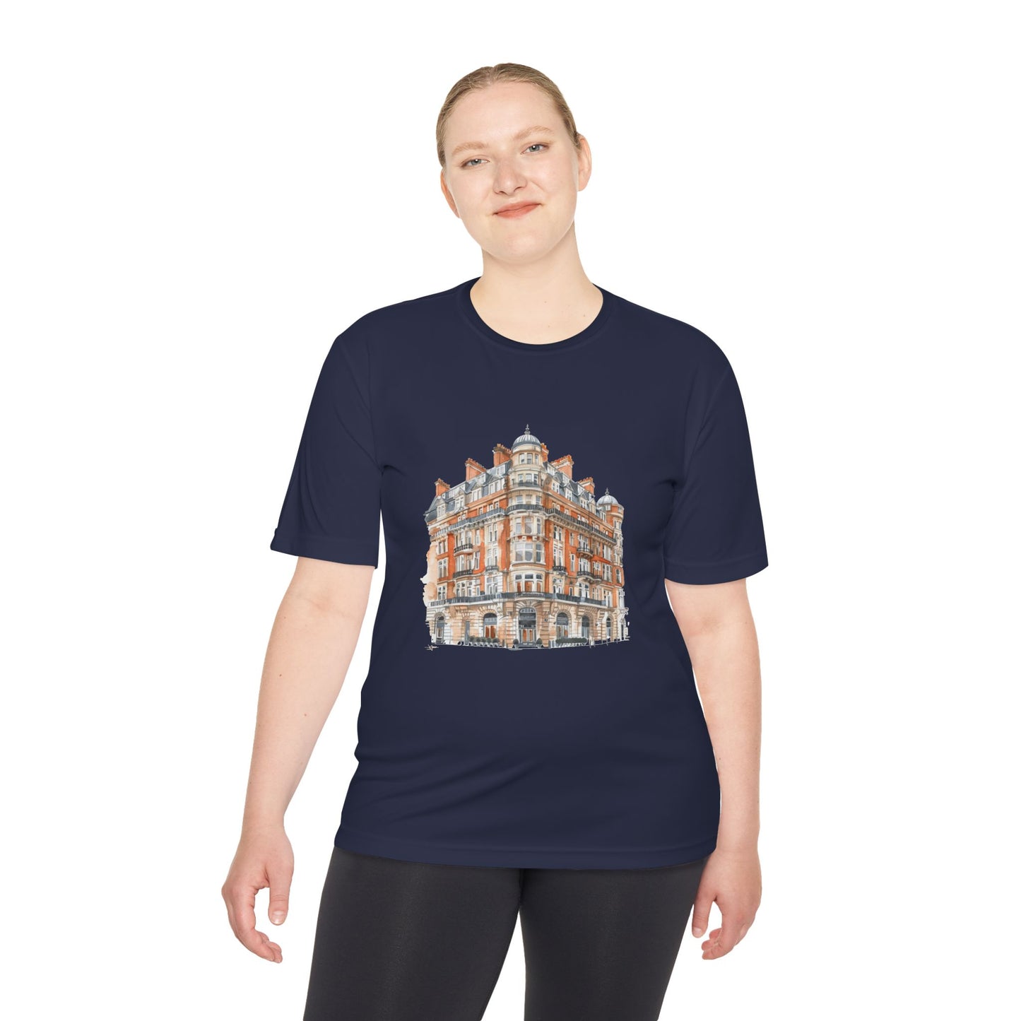Unisex Moisture Wicking Tee - Perfect for Travel Lovers and Active Lifestyles - Cityscape