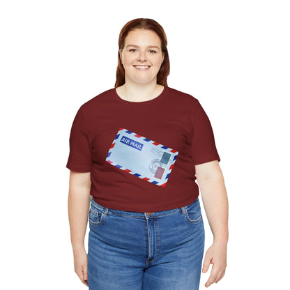 Unisex Jersey Short Sleeve Tee - Vintage British Air Mail - Classic Postal Design