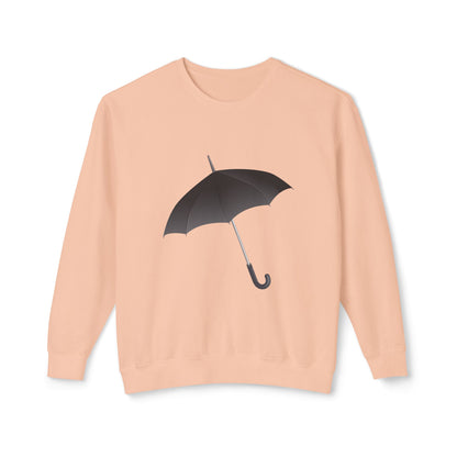 Unisex Lightweight Crewneck Sweatshirt - British Adorable Umbrella