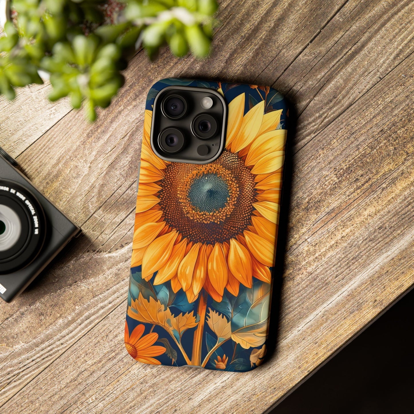 Sunflower Phone Case - Floral Design for Nature Lovers, Cute Spring Accessory, Gift for Her, Eco-Friendly Cover