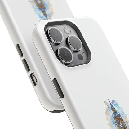 Artistic Magnetic Phone Cases with Iconic Designs, Unique Cell Phone Cover, London Tower Case, Gift for Travelers, Customizable Art Cases