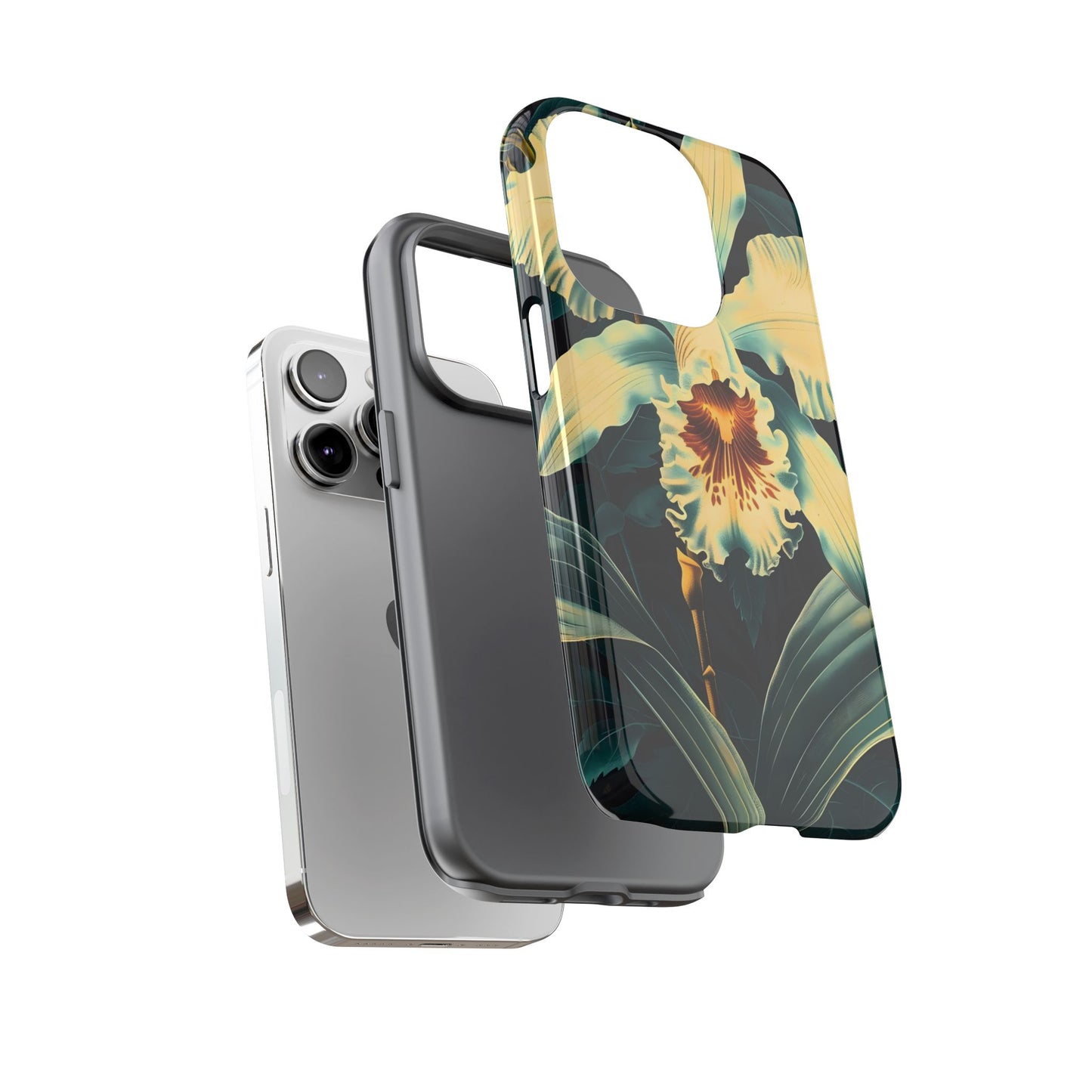 Floral Phone Case - Tough Cases with Orchid Design, Durable Smartphone Cover for Nature Lovers, Floral Gift for Her, Botanical [...]