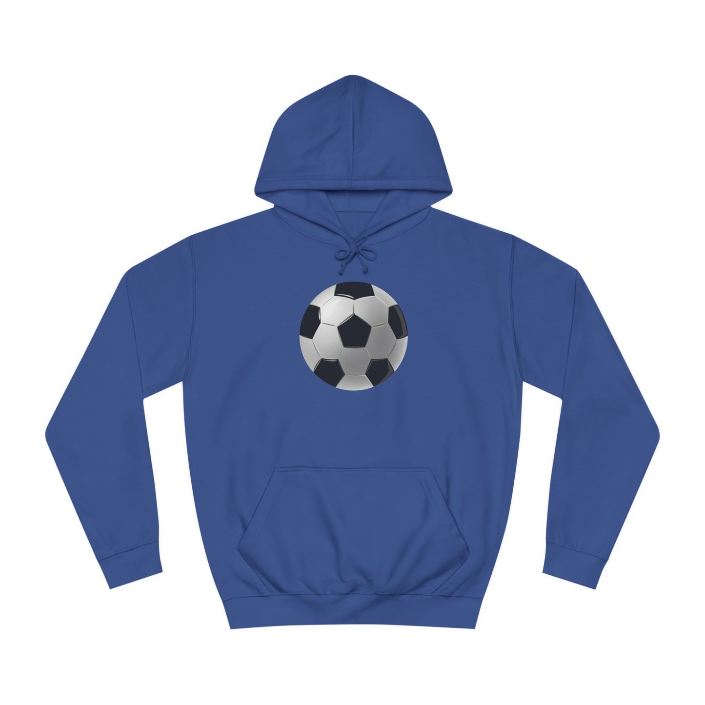 Dynamic Football Design - Sports Passion and Energetic Unisex College Hoodie