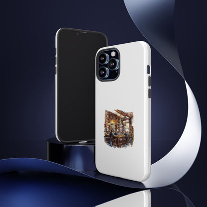 Artistic Phone Case - Cozy Bar Scene Design