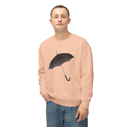 Unisex Lightweight Crewneck Sweatshirt - Regal Royal Umbrella