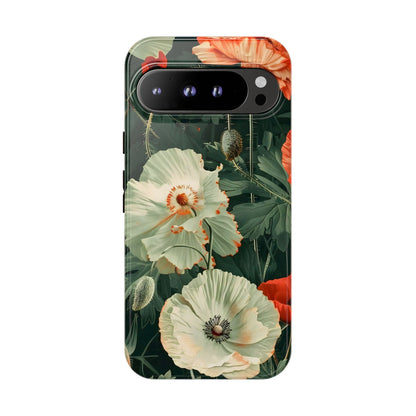 Floral Phone Case - Tough Cases, Botanical Design, Gift for Friends, Trendy Mobile Cover, Personalized Phone Accessory