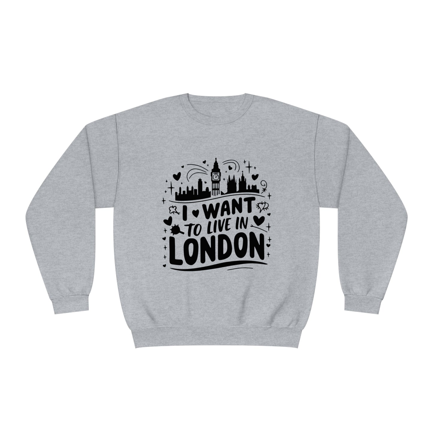 Unisex NuBlend® Crewneck Sweatshirt - I want to live in London