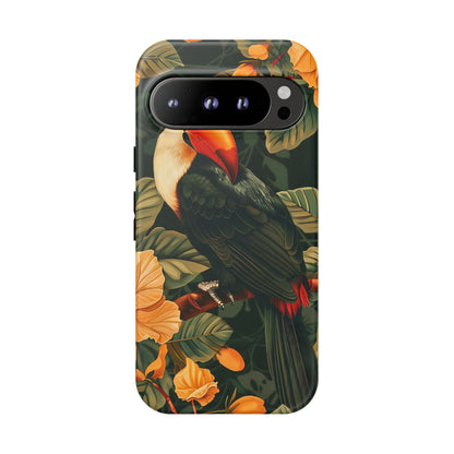 Tropical Toucan Phone Case, Exotic Bird Cover, Nature Lover Gift, Eco-Friendly Design, Customizable Tech Accessory