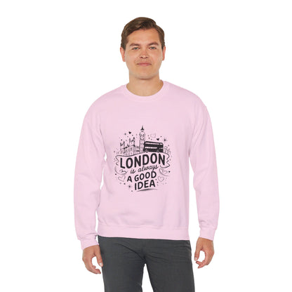 Unisex Heavy Blend™ Crewneck Sweatshirt Lightweight - London is always a best Idea