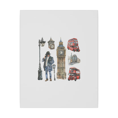 Canvas Art Print, London Skyline, Home Decor, Wall Art, Gift Idea, Travel Memories, Modern Wall Art