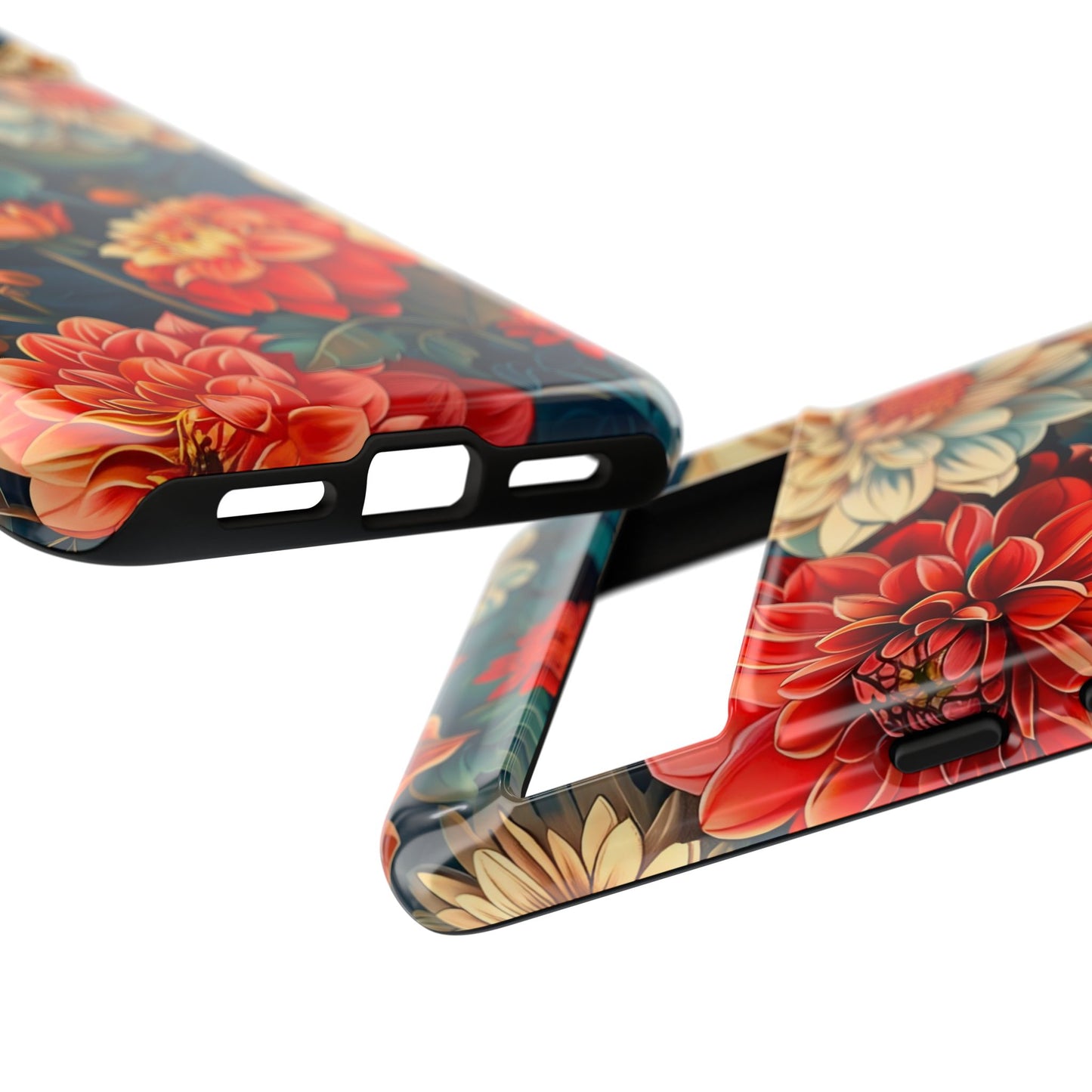 Floral Phone Case - Vibrant Tough Cases, Stylish Floral Cell Phone Cover, Gift for Her, Trendy Phone Accessory, Flower Design