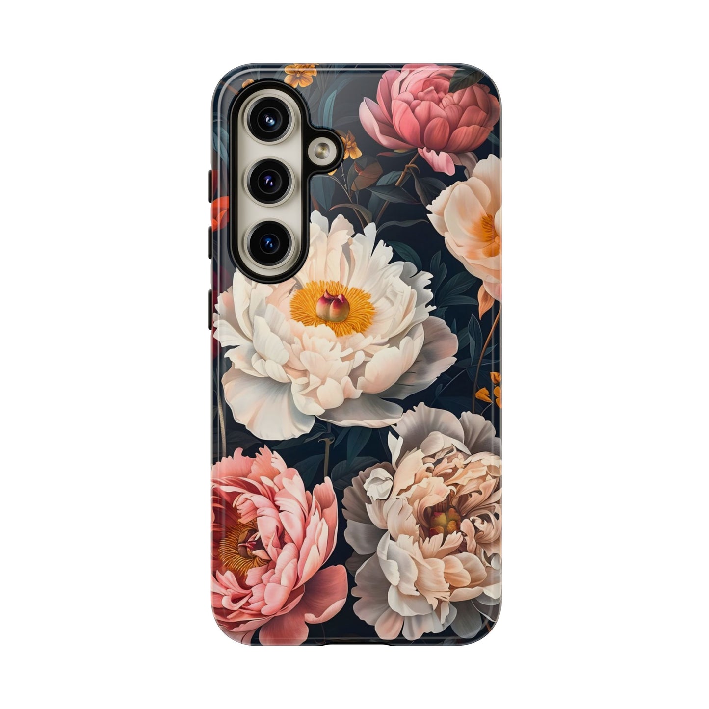 Floral Phone Case, Tough Phone Cover, Flower Design, Unique Gift for Her, Trendy Accessory, Spring Decor