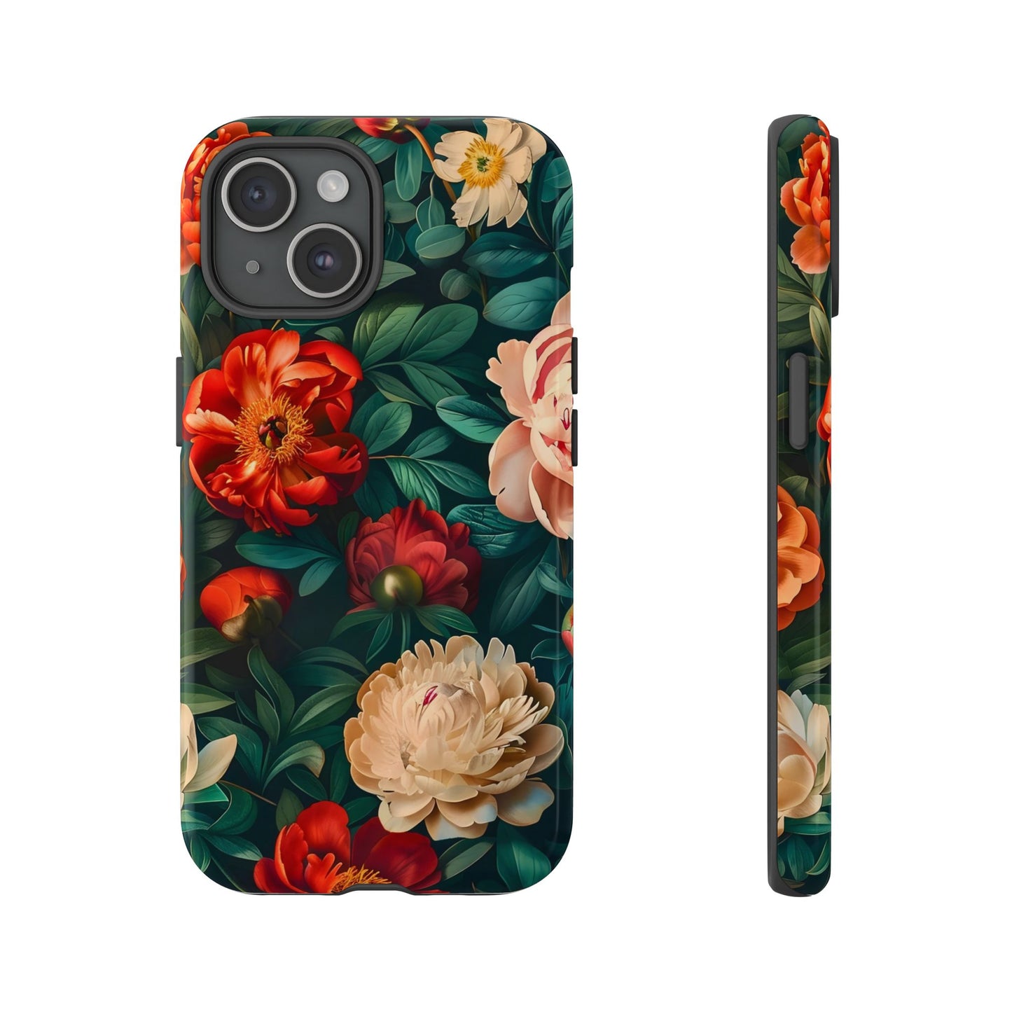 Floral Phone Case - Tough Cases, Vibrant Protection, Gift for Her, Cute Floral Design, Trendy Accessory, Perfect for Spring