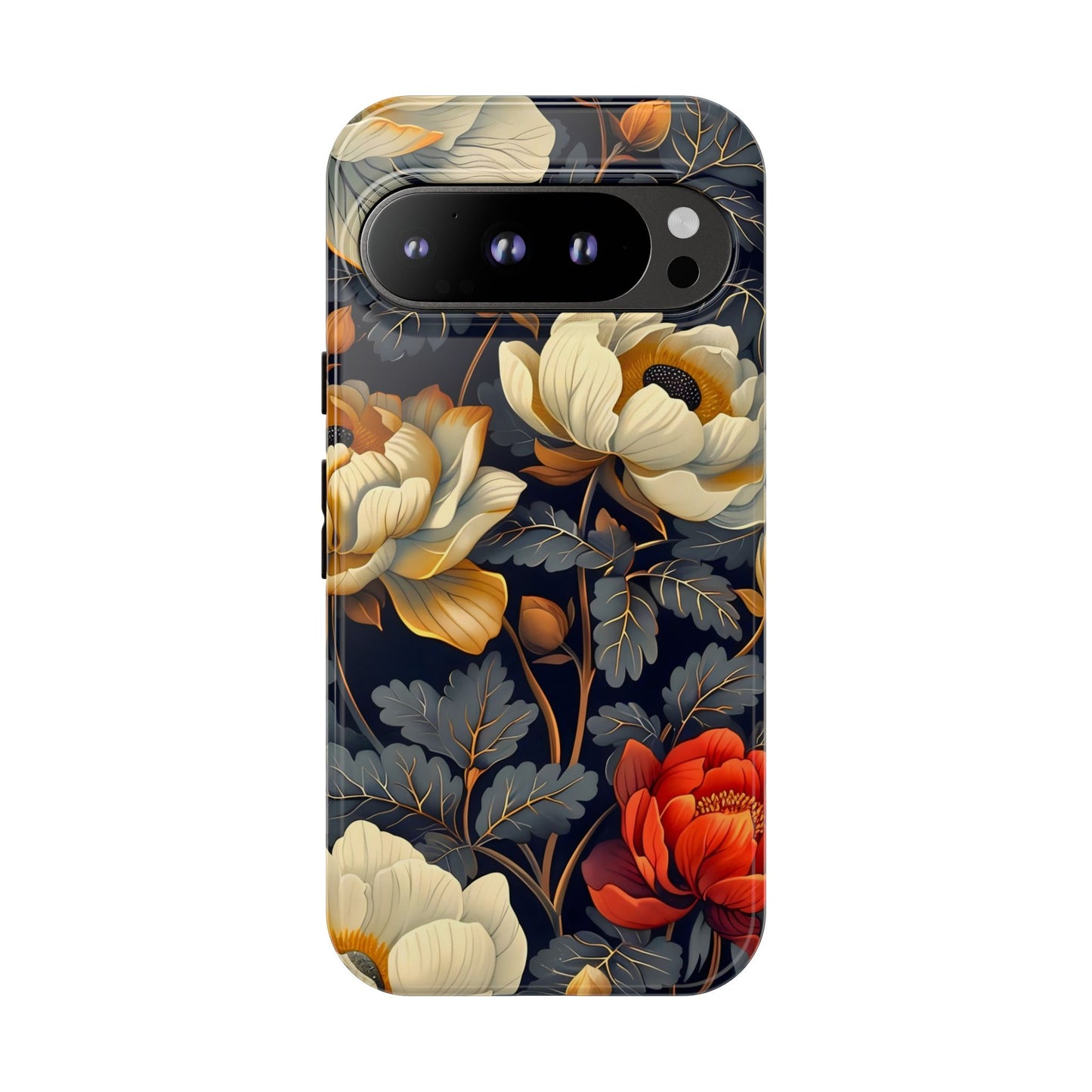 Floral Phone Case - Tough Cases, Stylish Mobile Cover, Flower Design, Holiday Gift, Trendy Accessory, Eco-Friendly Case
