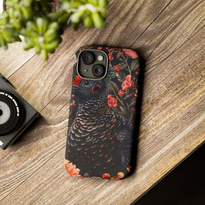 Tough Cases: Floral Design Phone Case, Stylish Protection for Your Phone, Unique Gift for Bird Lovers, Vibrant Floral Art, [...]
