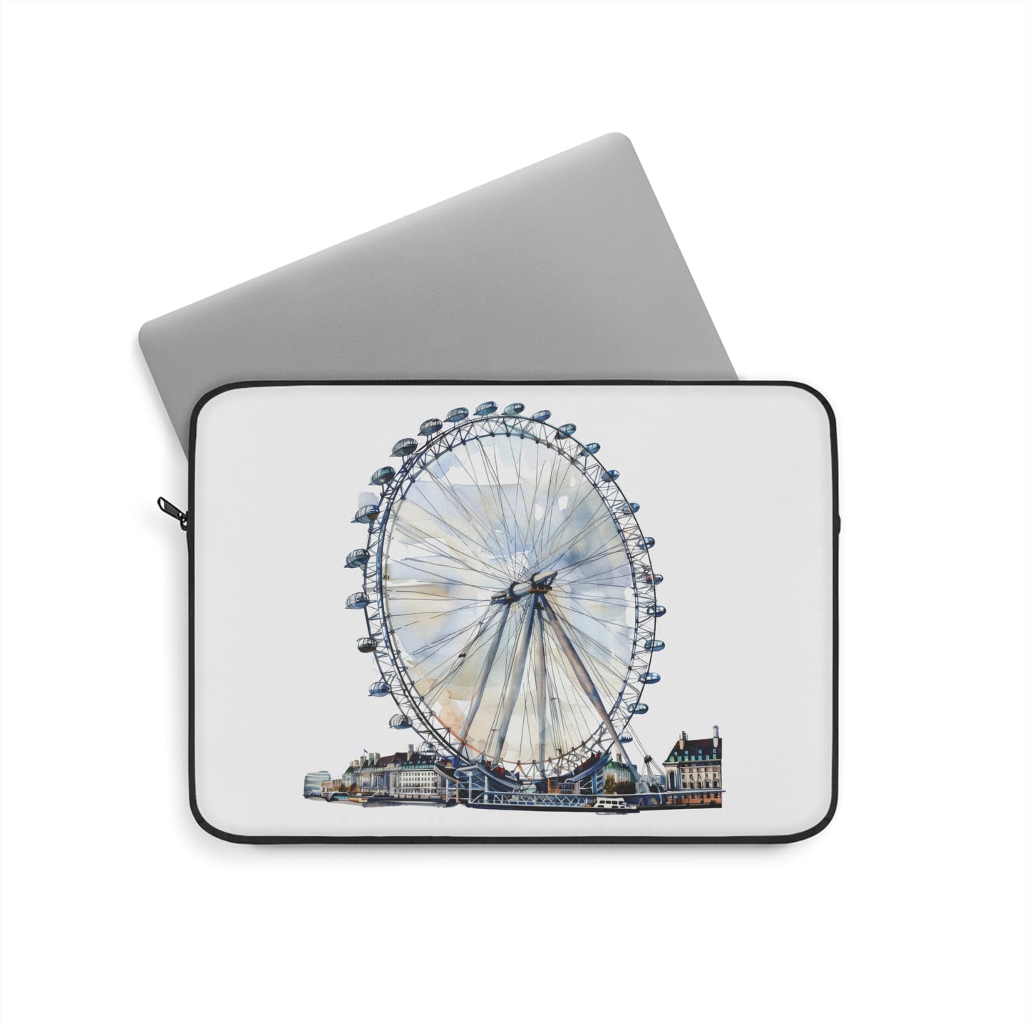 London Eye Laptop Sleeve - Stylish Tech Case, Gift for Travelers, Modern Computer Protection, Unique Design for Students & Professionals