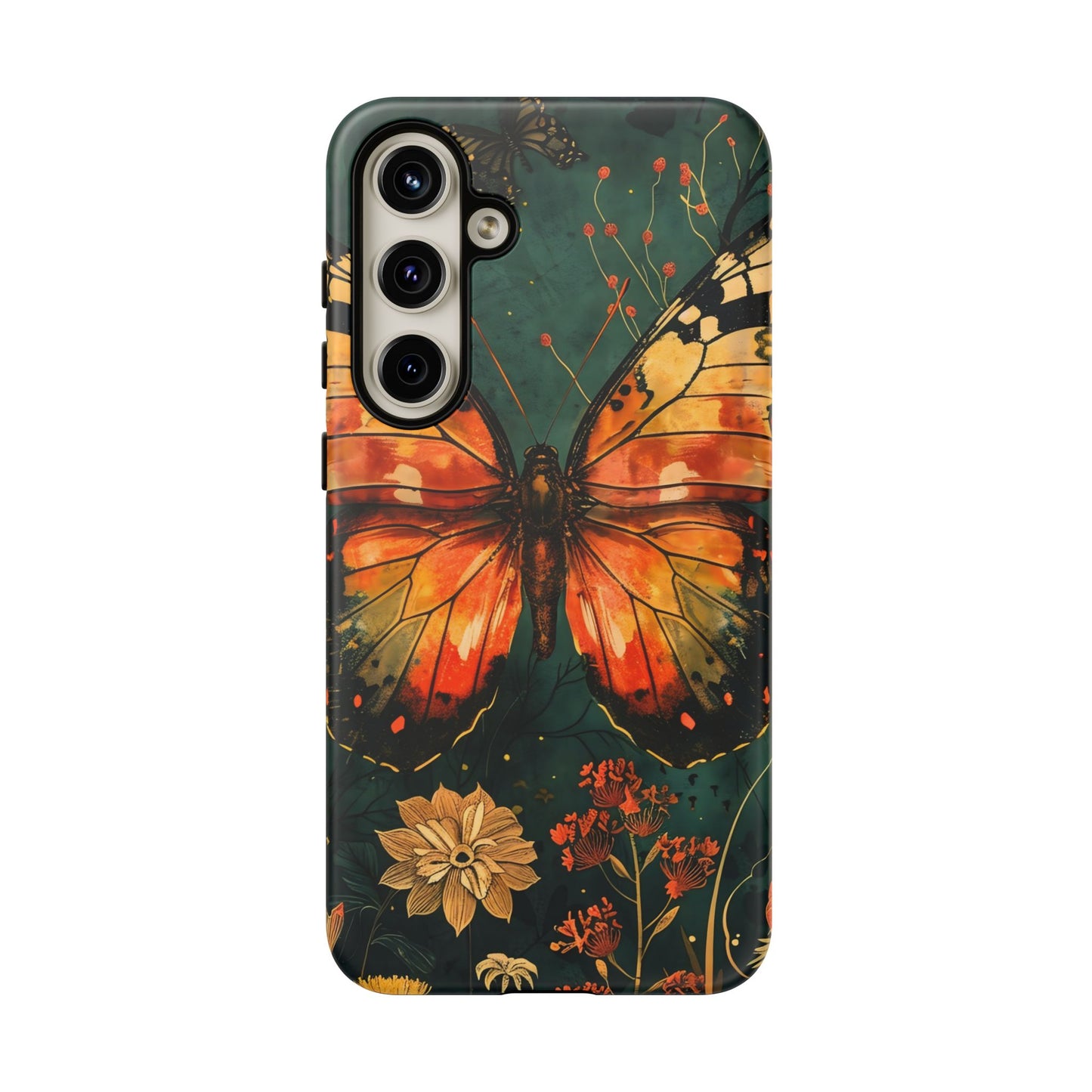 Butterfly Phone Case – Tough Cases for Nature Lovers, Floral Design, Butterfly Art, Unique Gift, Eco-Friendly Protection
