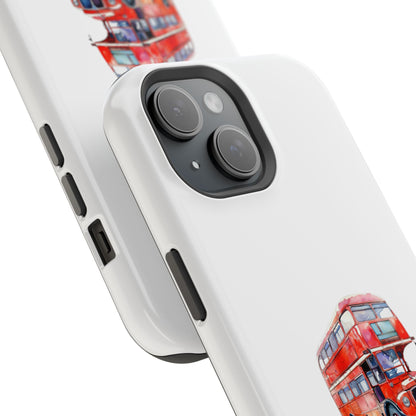 Stylish Magnetic Phone Cases | London Bus Design, Unique Gift for Travelers, Durable Protection, Trendy Accessories, Phone Covers