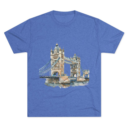 London Bridge Elegant Unisex Tri-Blend Crew Tee
