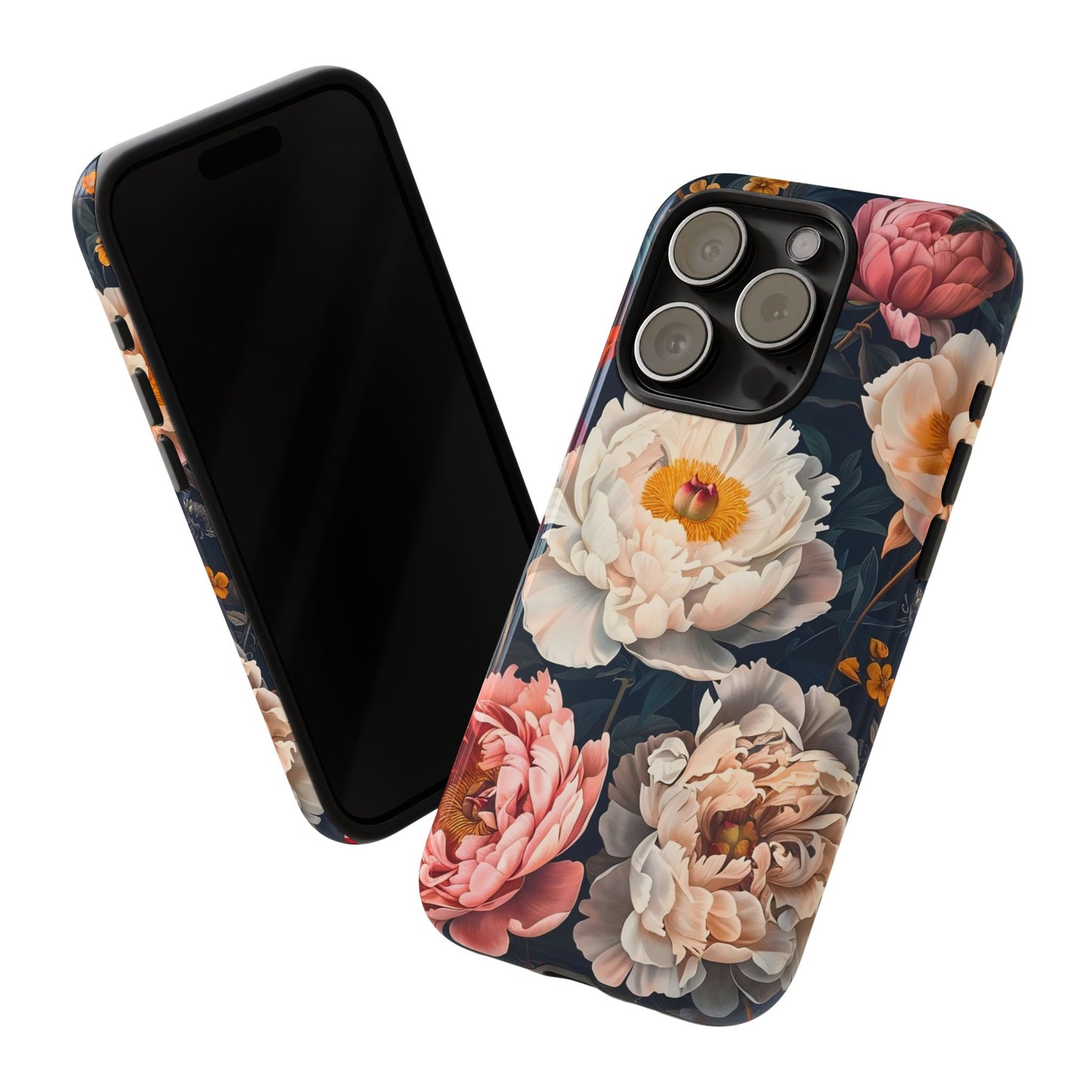 Floral Phone Case, Tough Phone Cover, Flower Design, Unique Gift for Her, Trendy Accessory, Spring Decor