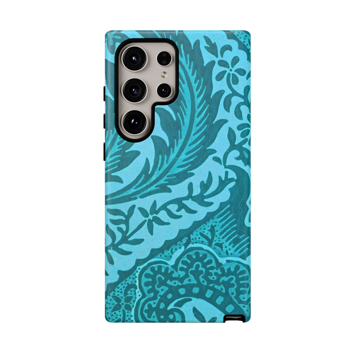 Protective Phone Case with Elegant Teal Design, Tough Cases, Floral Phone Cover, Stylish Smartphone Protection, Gifts for Her, Trendy [...]
