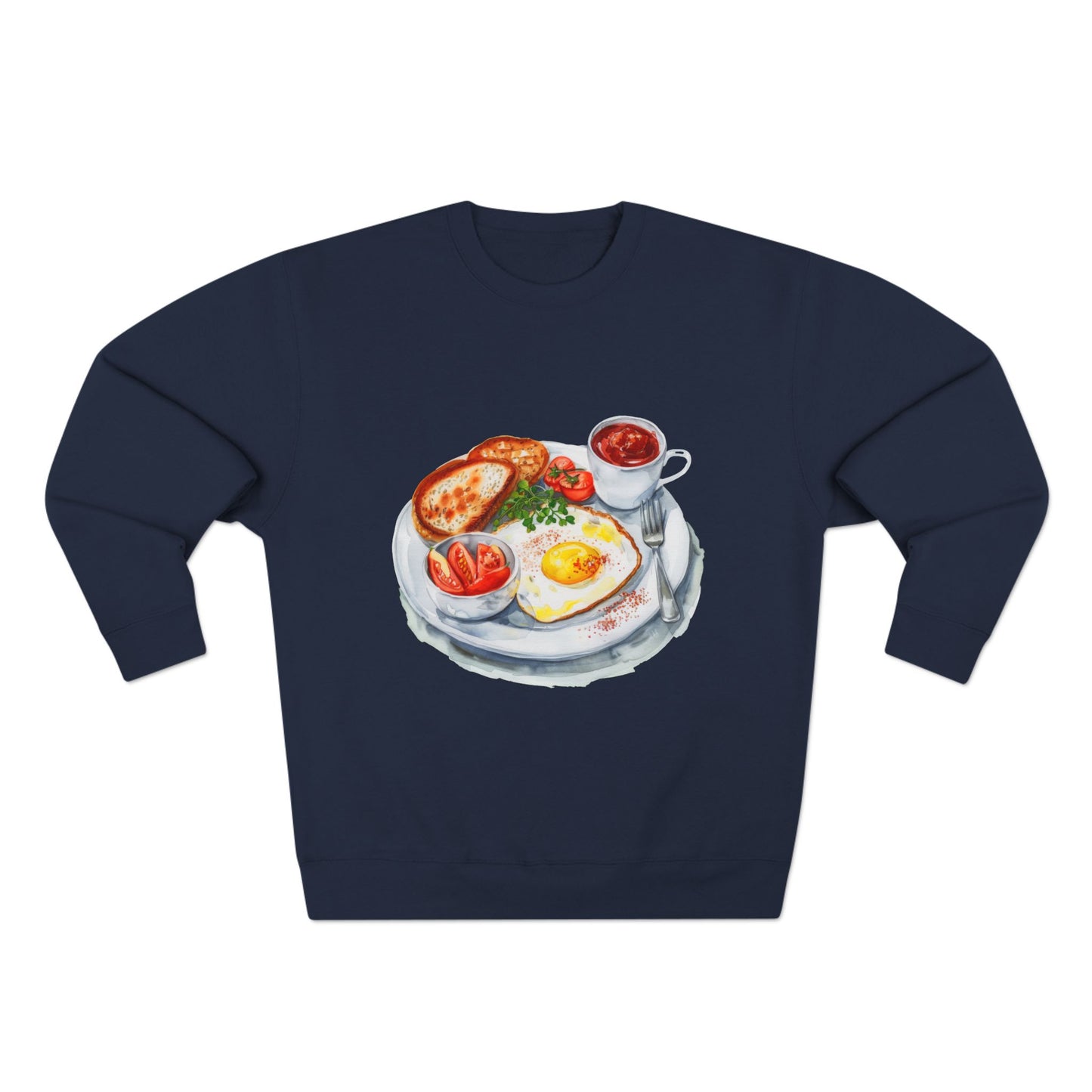 Unisex Crewneck Sweatshirt - British Royal Breakfast Elegant and Opulent Morning Feast