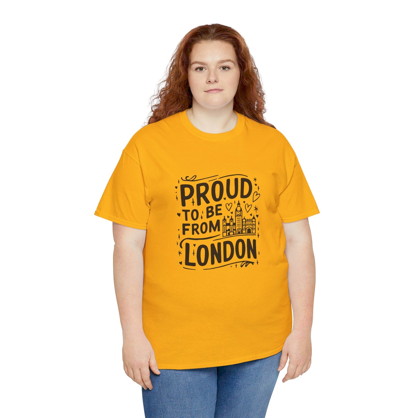 Proud to be from London Watercolor Art Collection Breathable Unisex Cotton T-Shirt