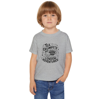 Toddler T-Shirt - Tea crumpets and London adventures