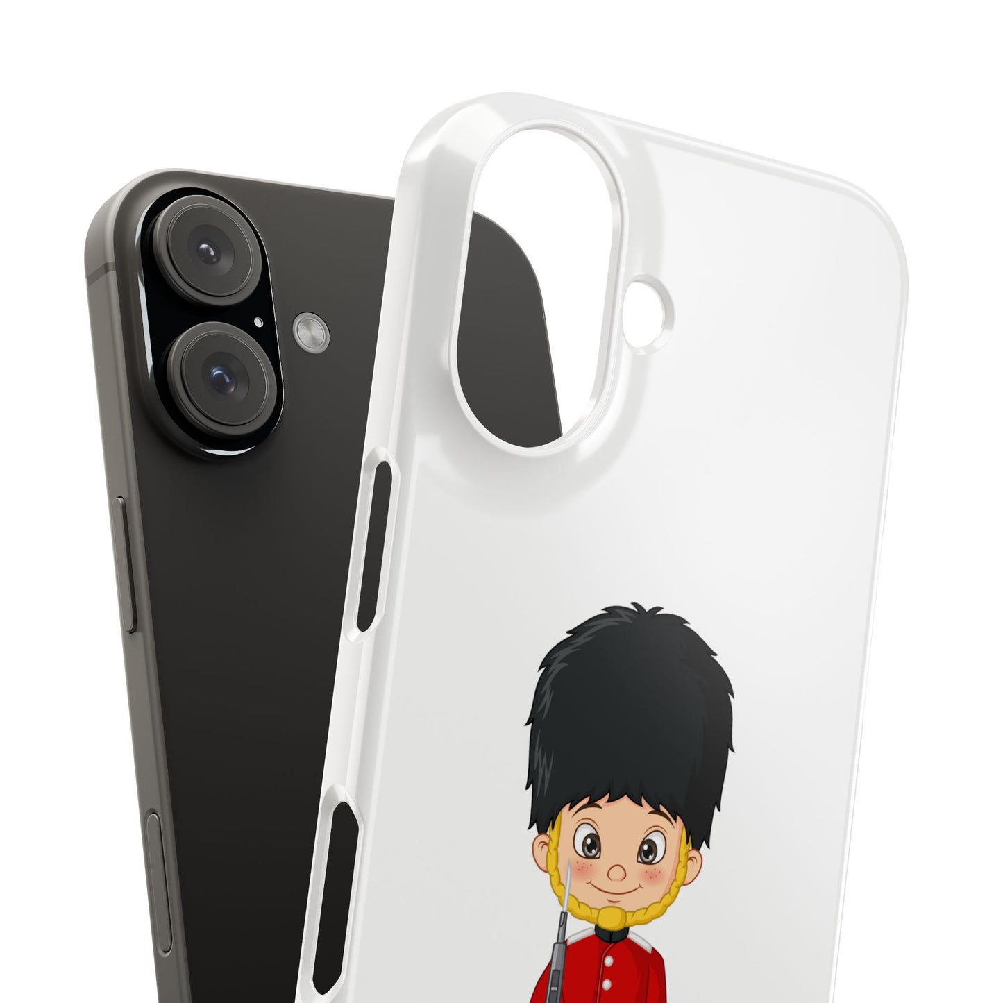 British Guard Slim Phone Cases, Cute Phone Cover, Whimsical Phone Case, Gift for Kids, Unique Phone Accessory, Cartoon Design