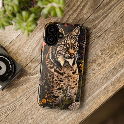 Wildlife Phone Case with Lynx Design, Tough Cases, Animal Lovers Gift, Nature Inspired Accessories, Unique Tech Protection