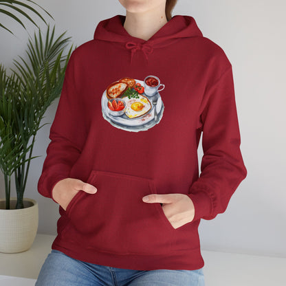 Unisex Heavy Blend™ Hooded Sweatshirt - Dine Like a Monarch - Classic Royal Dishes of Britain