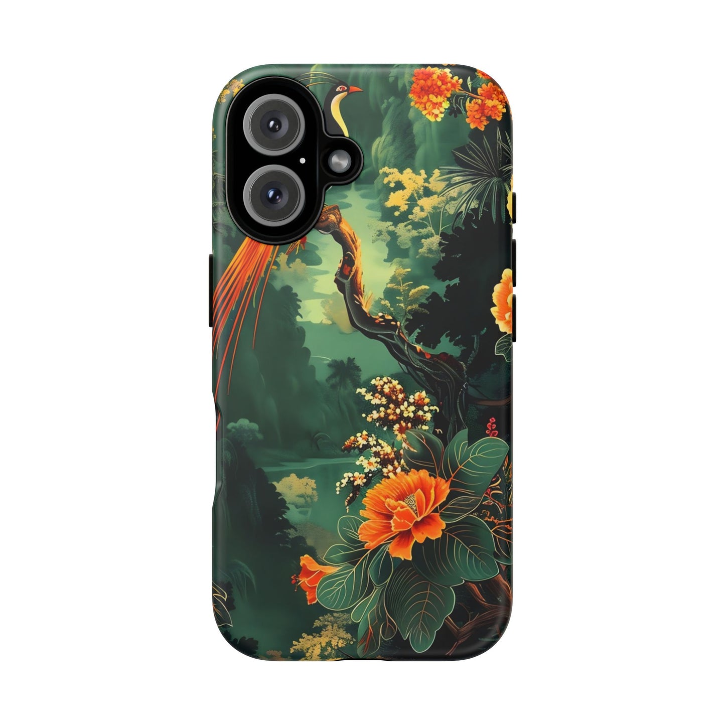 Tropical Phone Case - Colorful Floral Design, Phone Cover for Nature Lovers, Gift for Friends, iPhone & Android Compatible, Boho Style