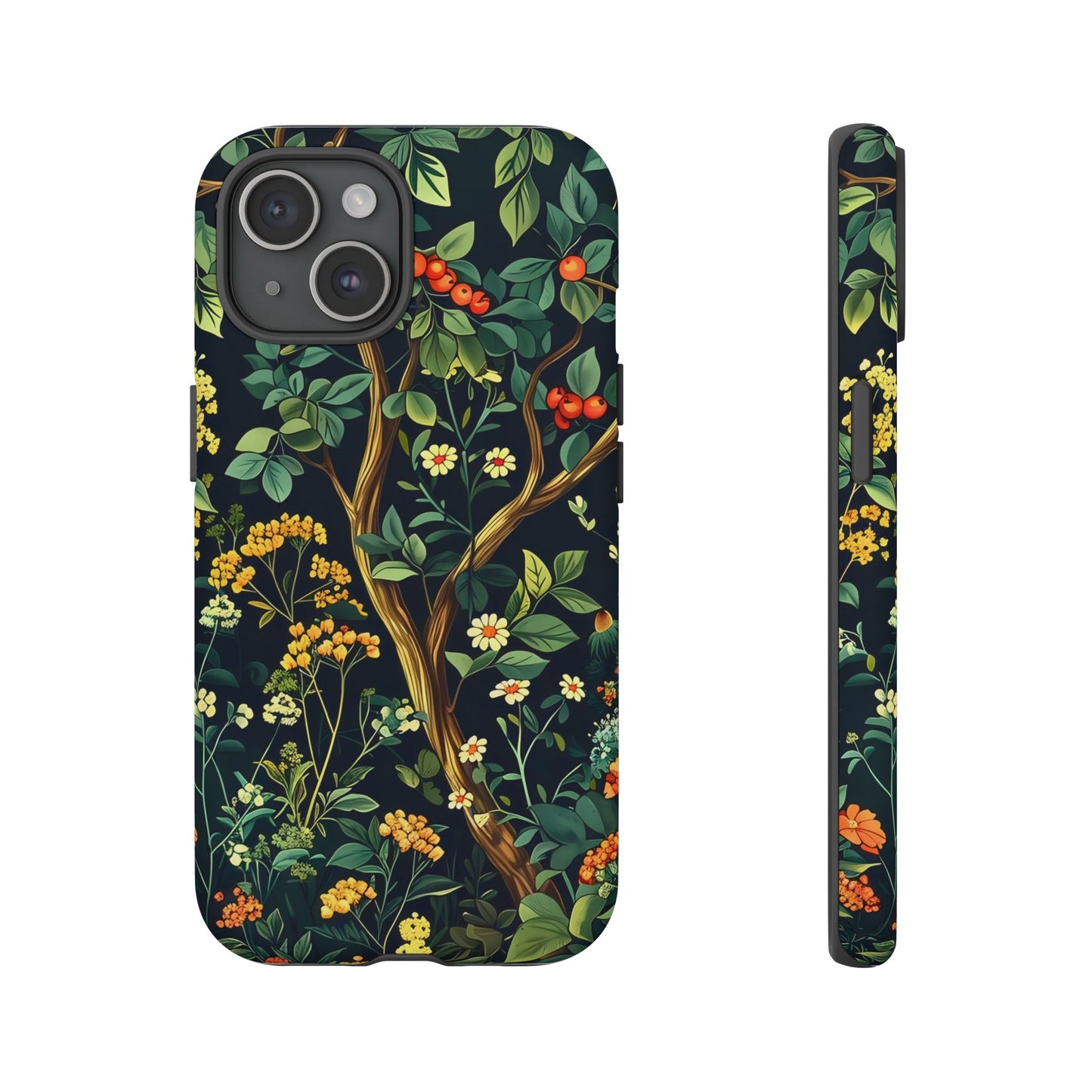 Floral iPhone Case, Nature Inspired Tough Case, Botanical Phone Cover, Eco-Friendly Gift, Unique Floral Design