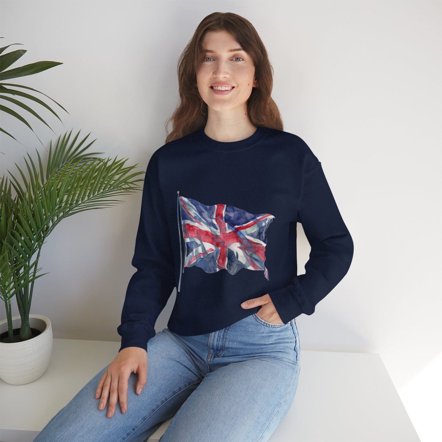 Unisex Heavy Blend™ Crewneck Sweatshirt - Emblem of Unity - The British Flag
