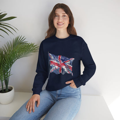 Unisex Heavy Blend™ Crewneck Sweatshirt - Emblem of Unity - The British Flag
