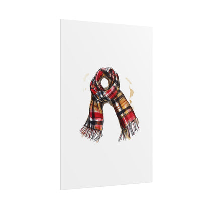 Cozy Scarf Wall Art - Fall Decor for Home, Rustic Style, Gift for Her, Cozy Vibes, Autumn Aesthetic