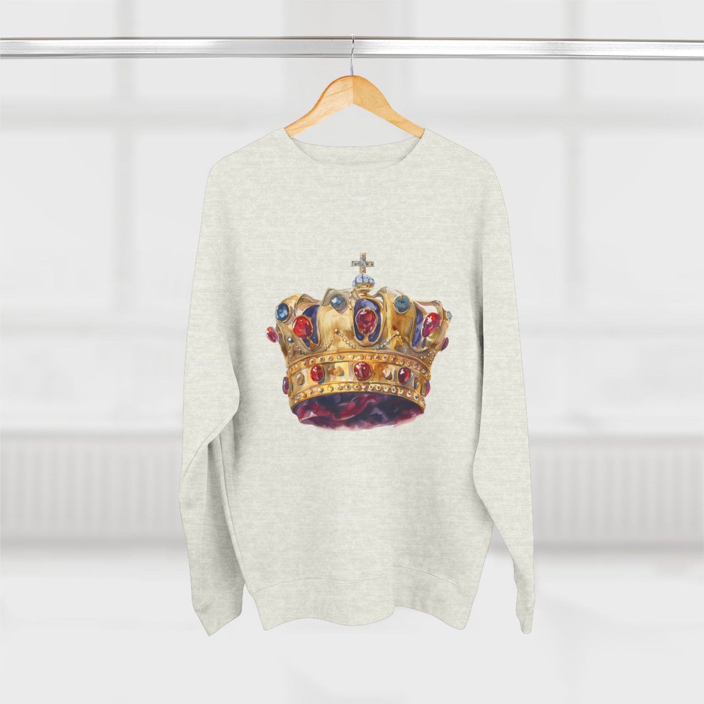 Unisex Crewneck Sweatshirt - Classy British Royal Crown