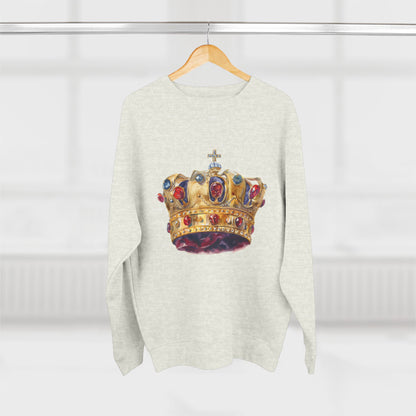Unisex Crewneck Sweatshirt - Classy British Royal Crown